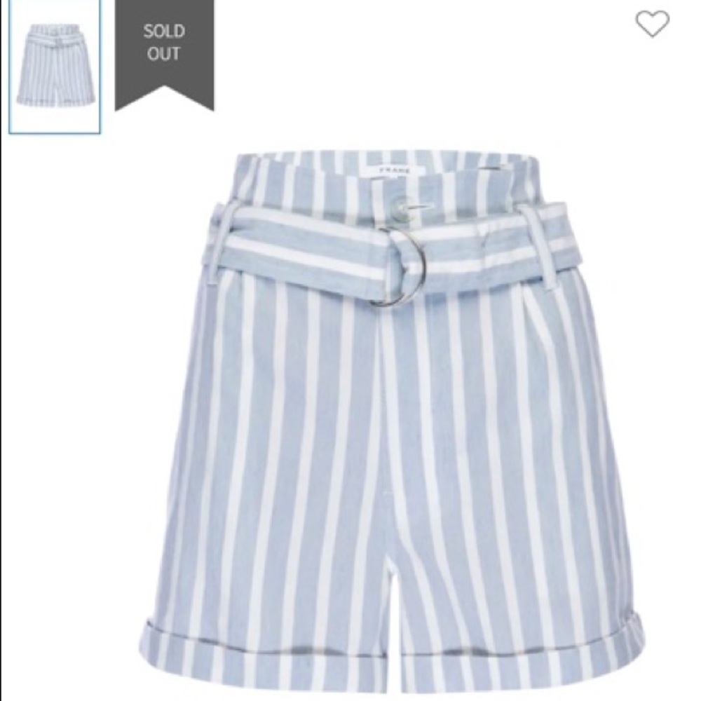 NWT FRAME Casual linen shorts size 4